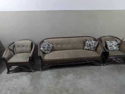 5-Seater Wooden Frame Sofa Set