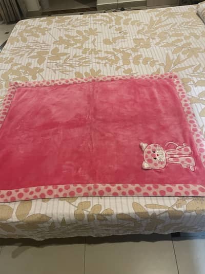 Pink baby blanket