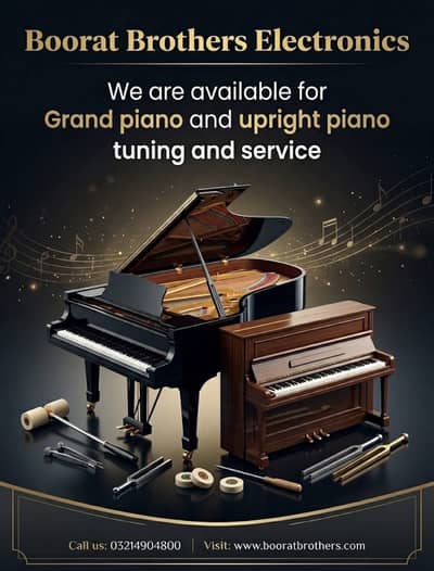 We are available for Grand piano and upright piano tuning and service