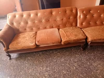 Corner Rounded Sofa Set – Newly Polished & Soft Foam