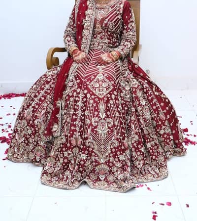 Bridal Lehenga - Wedding Dress - Beautiful Embroidery  Dress