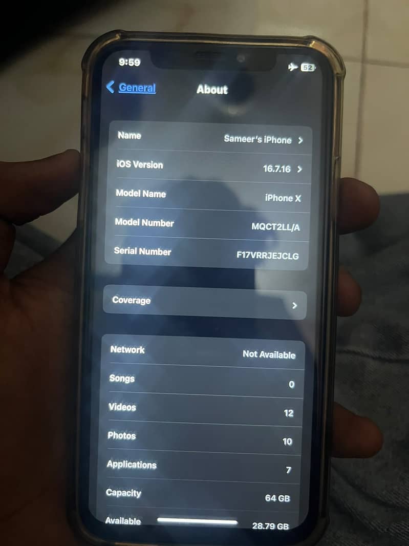 Apple iPhone X 7