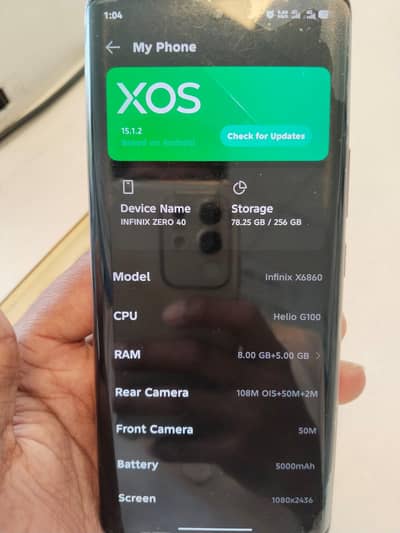 Infinix Zero 40 8+8/256 - 9/10
