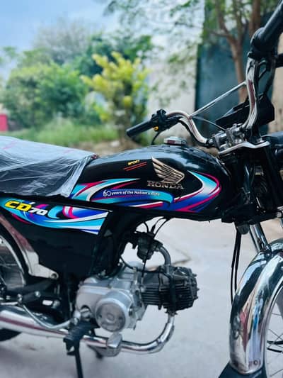 Honda CD 70 2024 Model just like new