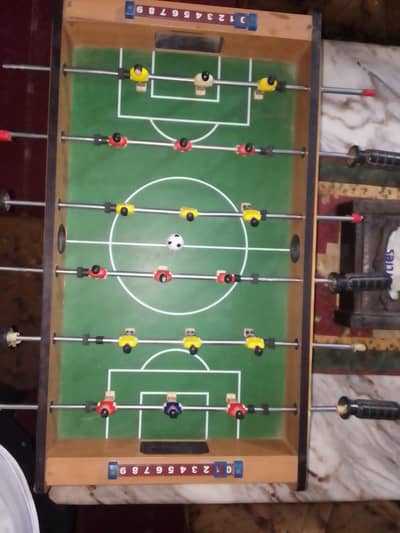 wooden soccer football game