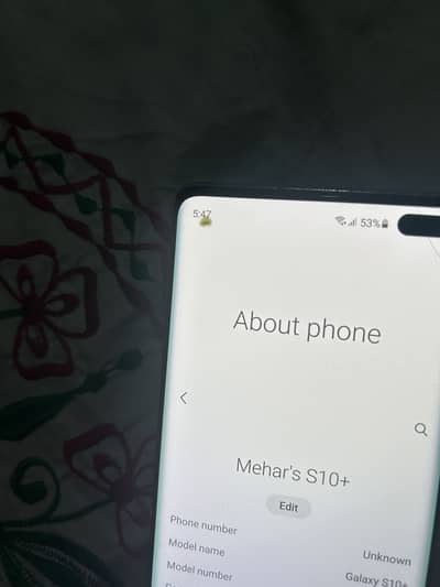 Samsung Mobile S10 Plus