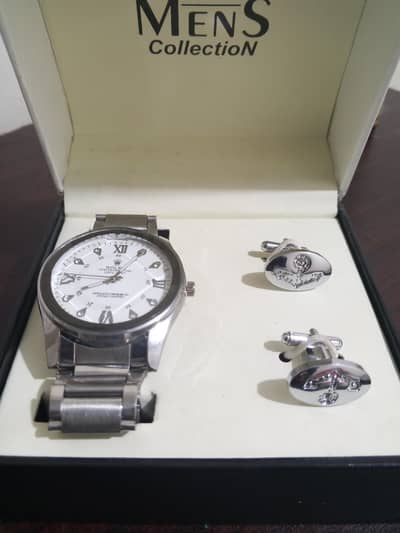 Watch ⌚ and studs for men