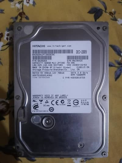 Hitachi hard drive 320gb