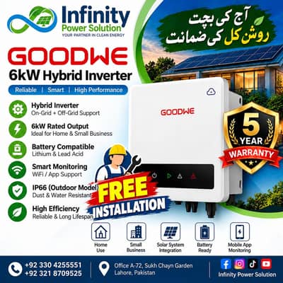 GoodWe 6KW Hybrid Inverter.