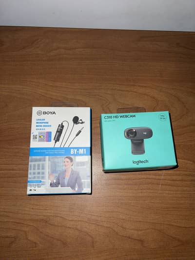 Logitech C310 + Boya BY-M1 Combo