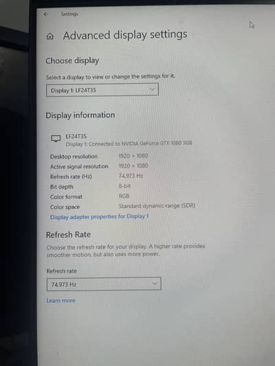 Want to sell my samsung screen 75hz no overclock