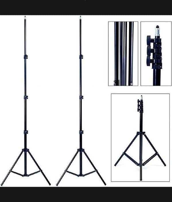 T  7 Feet Tripod Camera Stand Adjustable Height With 1/4 Screw Head For Ring Light