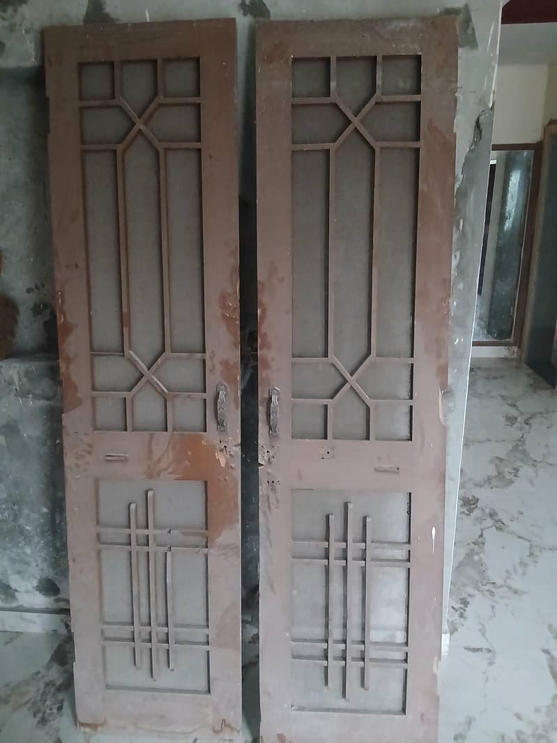 Solid Jali Doors Pair 1