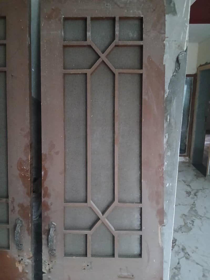 Solid Jali Doors Pair 2