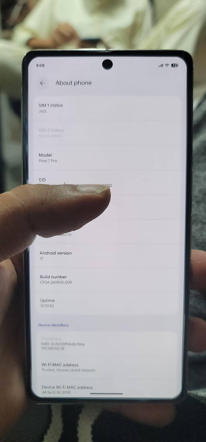 Google Pixel 7 Pro 4