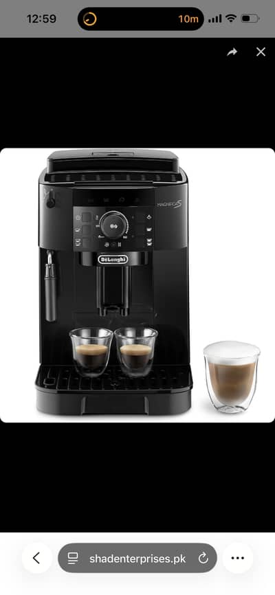 DeLonghi Magnifica S ECAM12.122. B – Like New – Barely Used