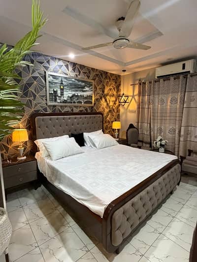 Rawalpindi Bahria Town Phase8 Business District One Bed Laxuary Furnished Apartment Available For Rent Lift Available New To Commercial Park Masjid School Etc