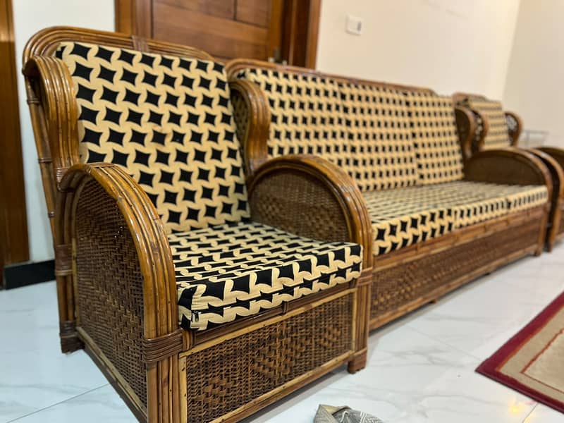 Beautiful cane sofa set 0