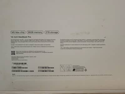 Apple MacBook Pro 14-Inch M5 Max | 36GB RAM | 2TB SSD