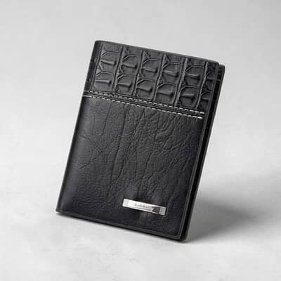 Balebaily Croc Texture Bifold Wallet