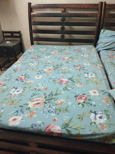2 Queen size iron beds available