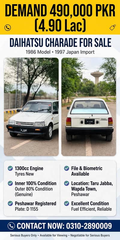 Daihatsu Charade 1986+1997 import to japan