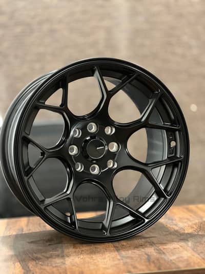 Shogun Black Grey 15 inch 114/100 Alloy Rims For Cultus City Swift