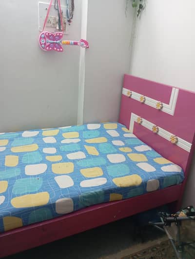 Wooden Bed with mattress
