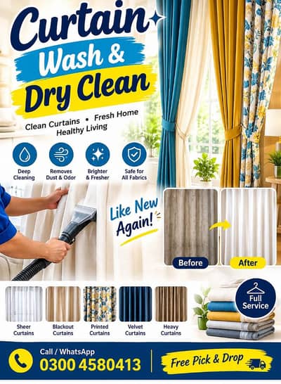 wash n dry clean curtains