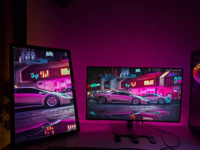 Dell Dual Monitor Setup - U2422h + P2213 - 24inch & 22inch