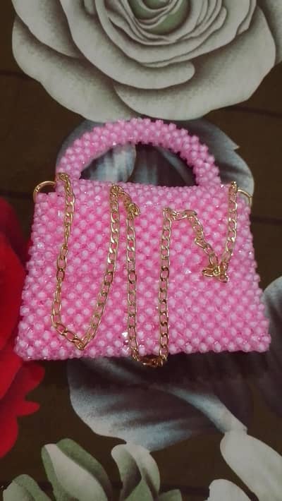 beads handmade purse.