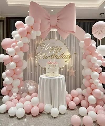 Balloon Decoration Gujranwala - Birthday Welcome Baby Room Decor