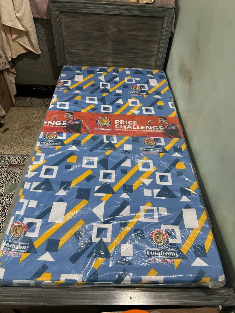 single bed with mattress 2