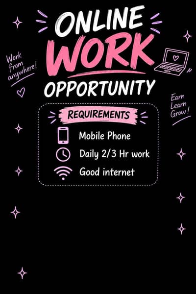 Online Work Opportunity