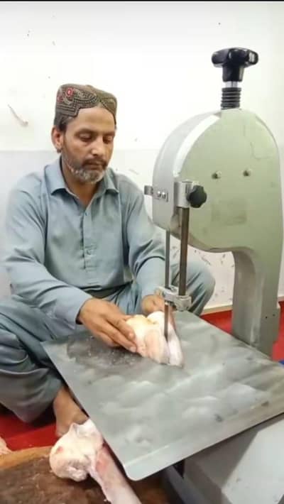 meat catting masheen use okye