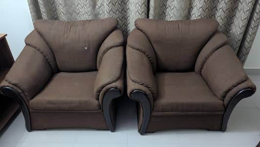 Used 7 Seater Sofa with Deewan