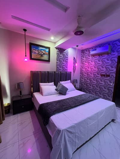 Bahria town Lahore one bedroom apartments short stay rent per