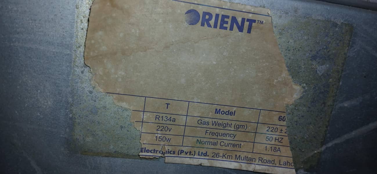 orient frige medium size 6