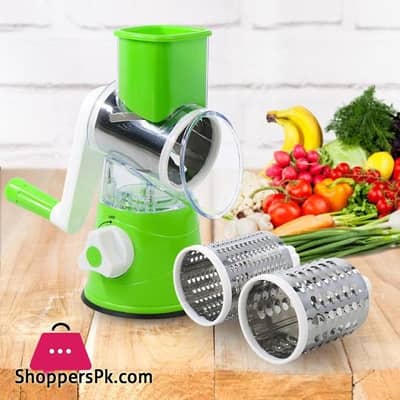 3 in 1 Vegetable Chopper – Rotary Slicer & Grater (New)