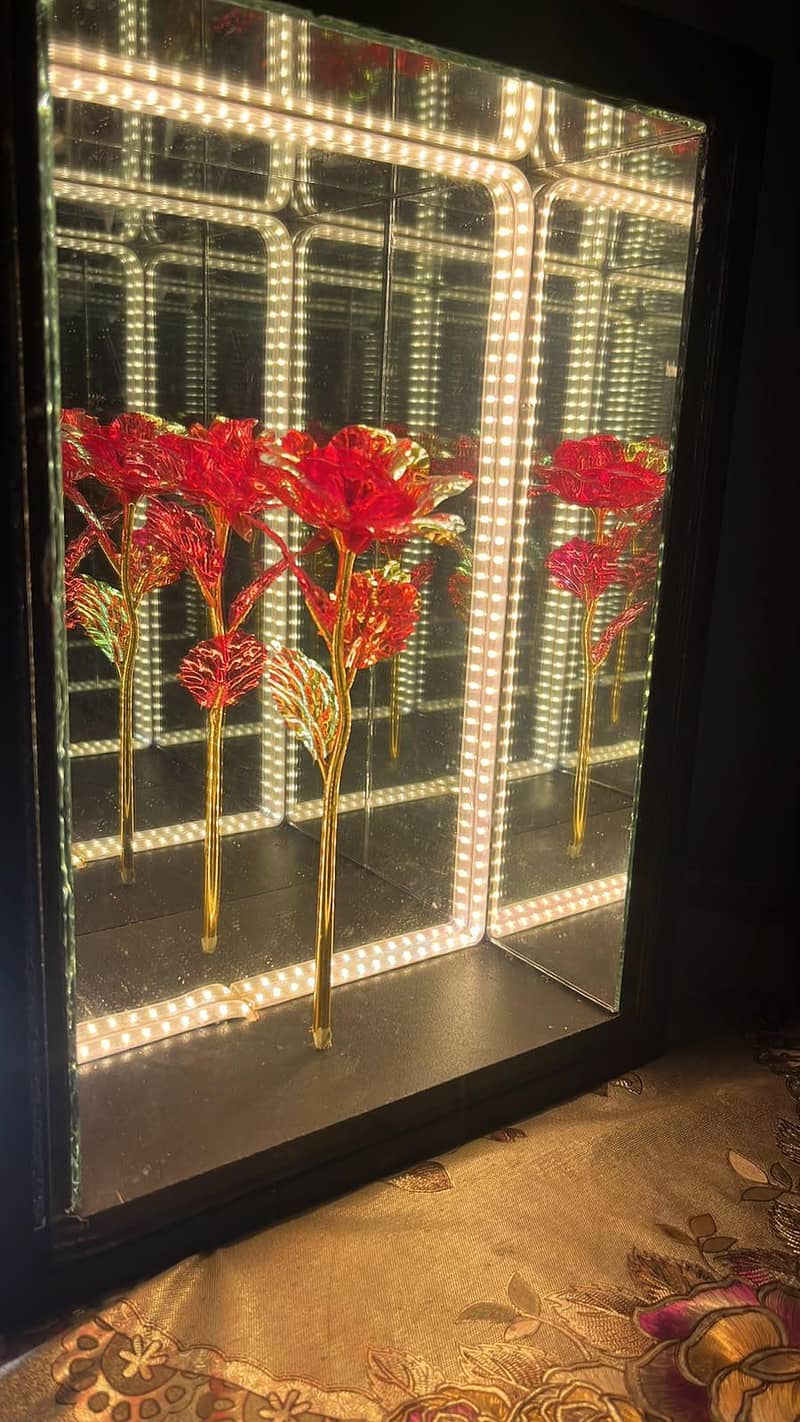 infinity rose frame lamp 1
