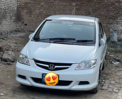 Honda City 2007 White Islamabad number