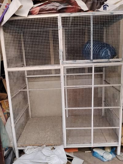 Full metal cage || 2 door and 2 portions cage || For all type of birds