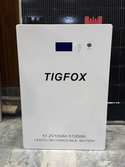 TIGFOX 51.2V 100Ah 5.12kWh LiFePO4 Lithium Battery