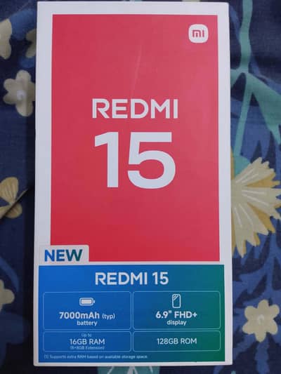 Xiaomi Redmi 15 8GB RAM 128 GB Storage 10 Months Warranty For Sale.