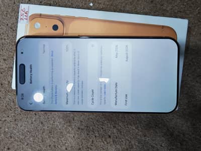 iPhone 17 Pro Max LLA orange just 11 cycle count sim non active