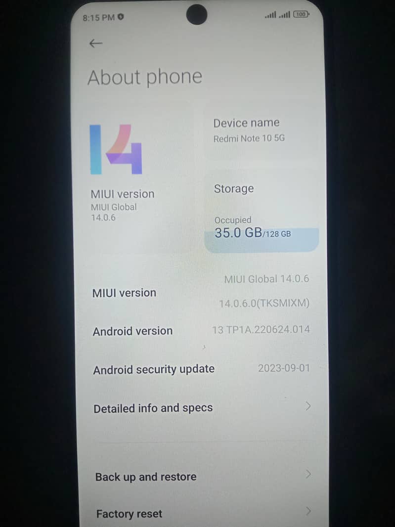 Redmi note 10 5G 1