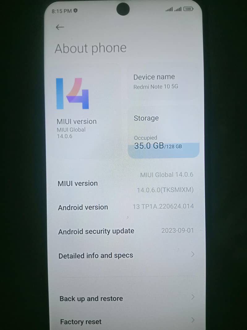 Redmi note 10 5G 2