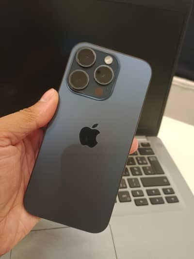 Apple iPhone 15 Pro Jv Blue titanium 128gb 93 BH 390 cycles
