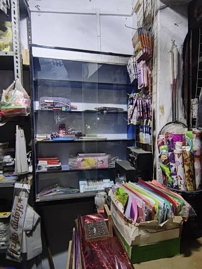 shelves counter with led light