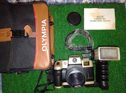 Olympia Deluxe Film Camera Full Set with Bag, Flash & Manual